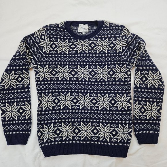 Topman Other - Topman Christmas Hanukkah winter snowflake patterned sweater, size XS